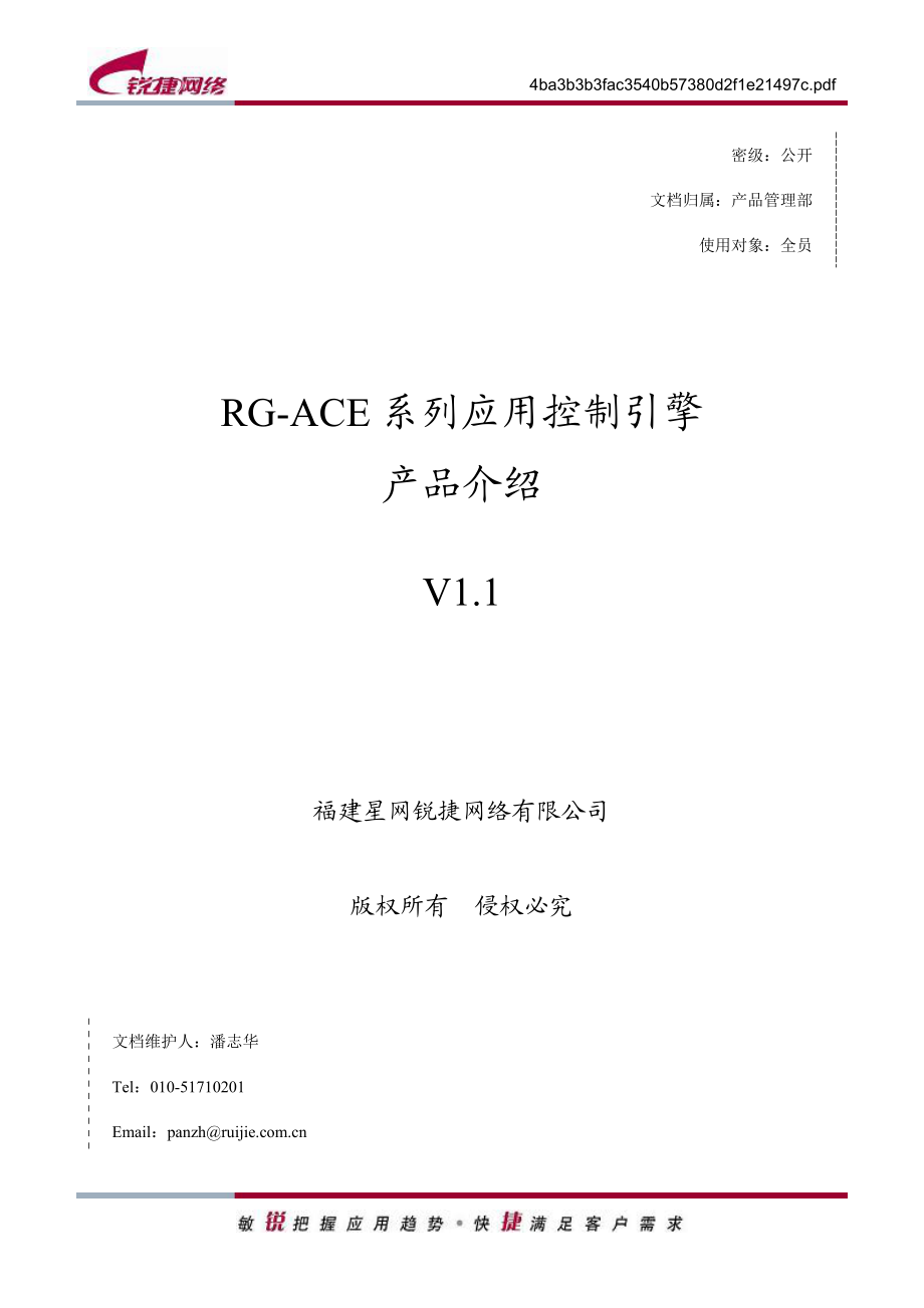 RG-ACE系列应用控制引擎产品介绍V11.docx_第1页