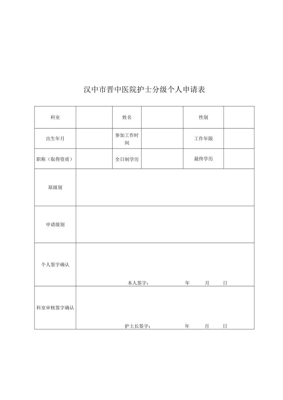 护士晋级表格2022年通用版3-8-16.docx_第1页