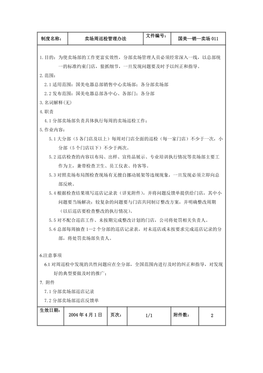 国美电器卖场周巡检管理办法.docx_第2页