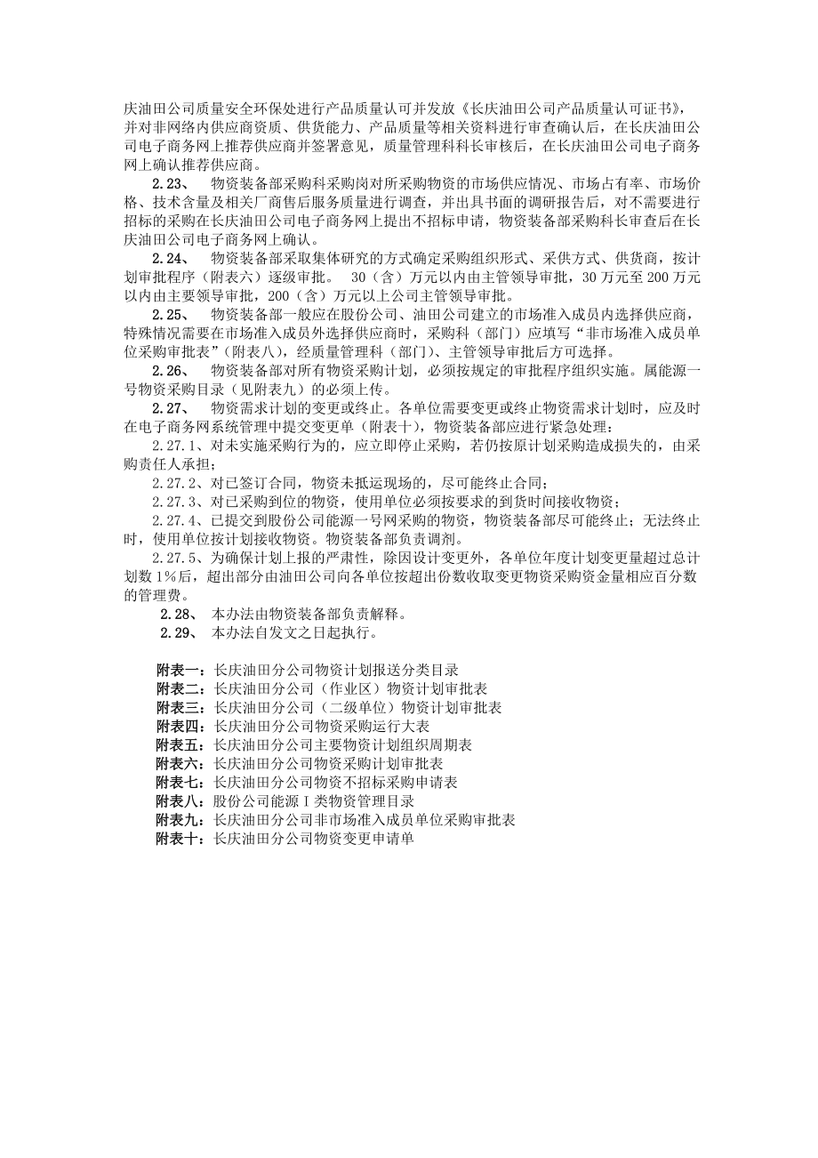 XX油田分公司物资计划管理办法.docx_第3页