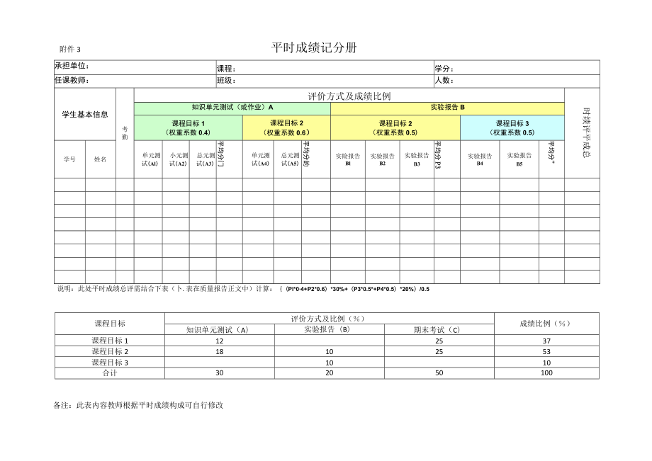 平 时 成 绩 记 分 册.docx_第1页