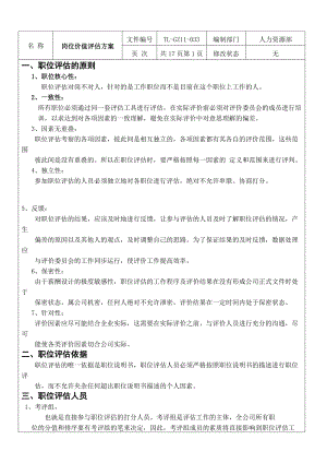 公司岗位价值评估方案.docx