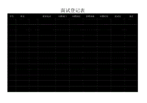 面试登记表.docx