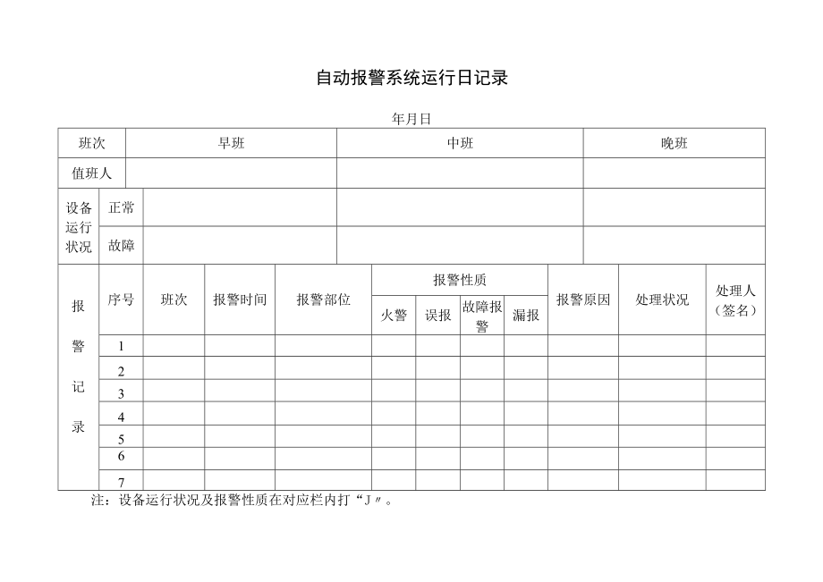 消防控制室有关检查记录表.docx_第2页