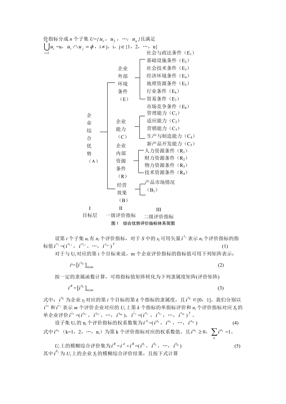 企业综合优势多层次模糊评价模型.docx_第2页