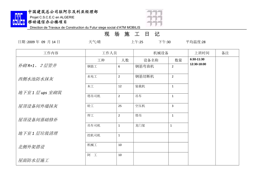 9-10月份施工日记11.docx_第1页