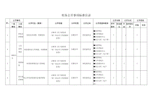 村务公开事项标准目录.docx