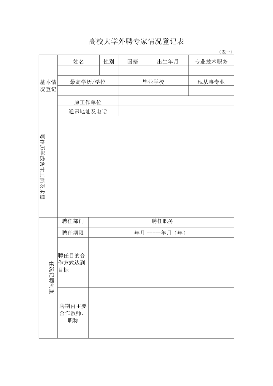 高校大学外聘专家情况登记表.docx_第2页