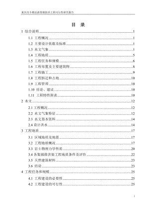 丰都县湛普镇防洪工程可行性研究报告.docx