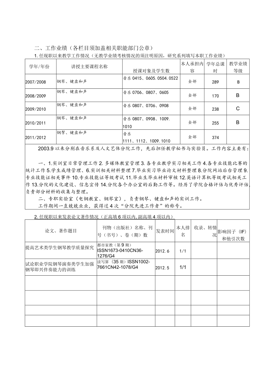 高等学校教师专业技术资格评审表.docx_第2页