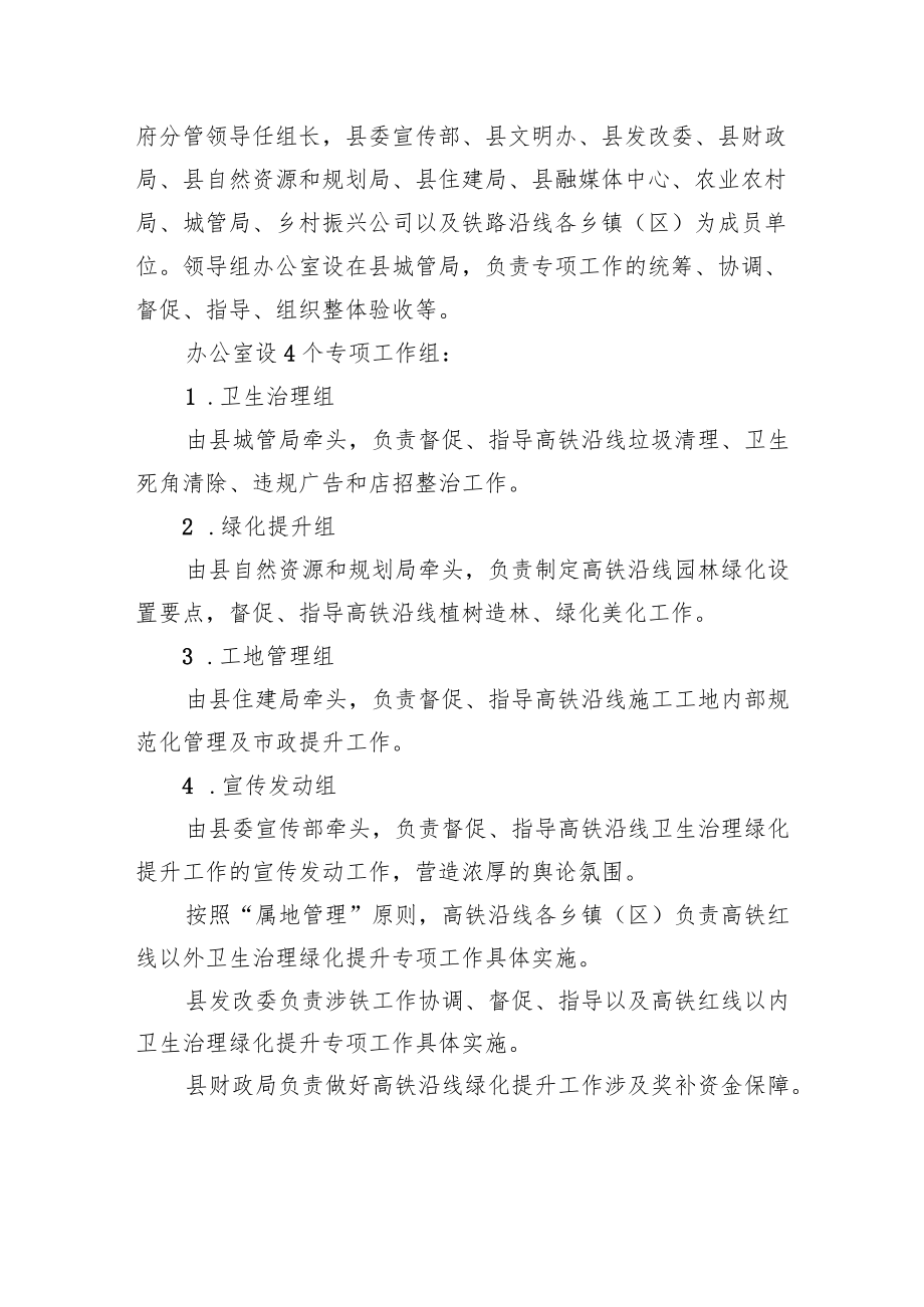 高铁沿线卫生治理绿化提升专项工作方案.docx_第2页