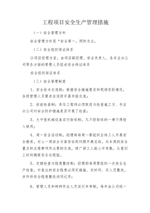 工程项目安全生产管理措施.docx