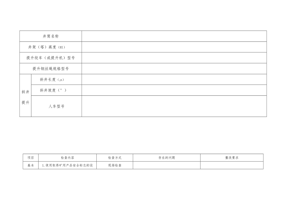 金属非金属地下矿山提升系统安全检查表.docx_第2页