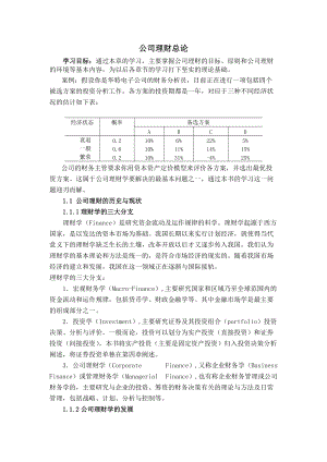 公司理财的管理现状.docx