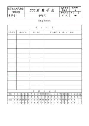 CCC质量手册-关于质量手册和质量管理体系(doc 51).docx