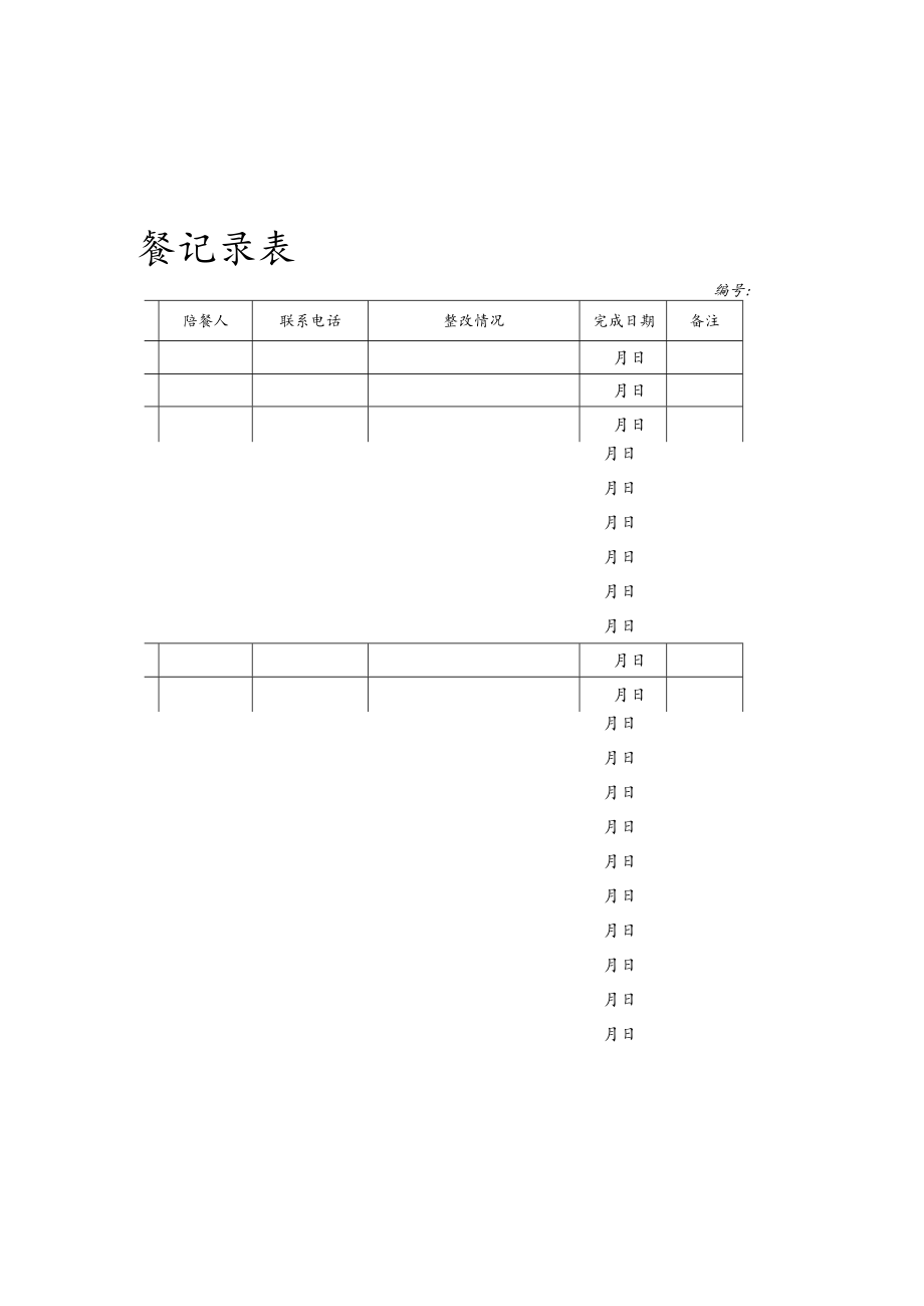 幼儿园陪餐记录表.docx_第1页