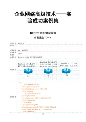 企业网络应用高级技术——实验成功案例集.docx