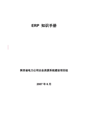 ERP企业资源系统建设项目知识手册.docx