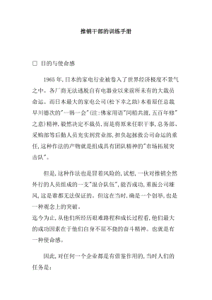 推销干部的训练管理手册.docx