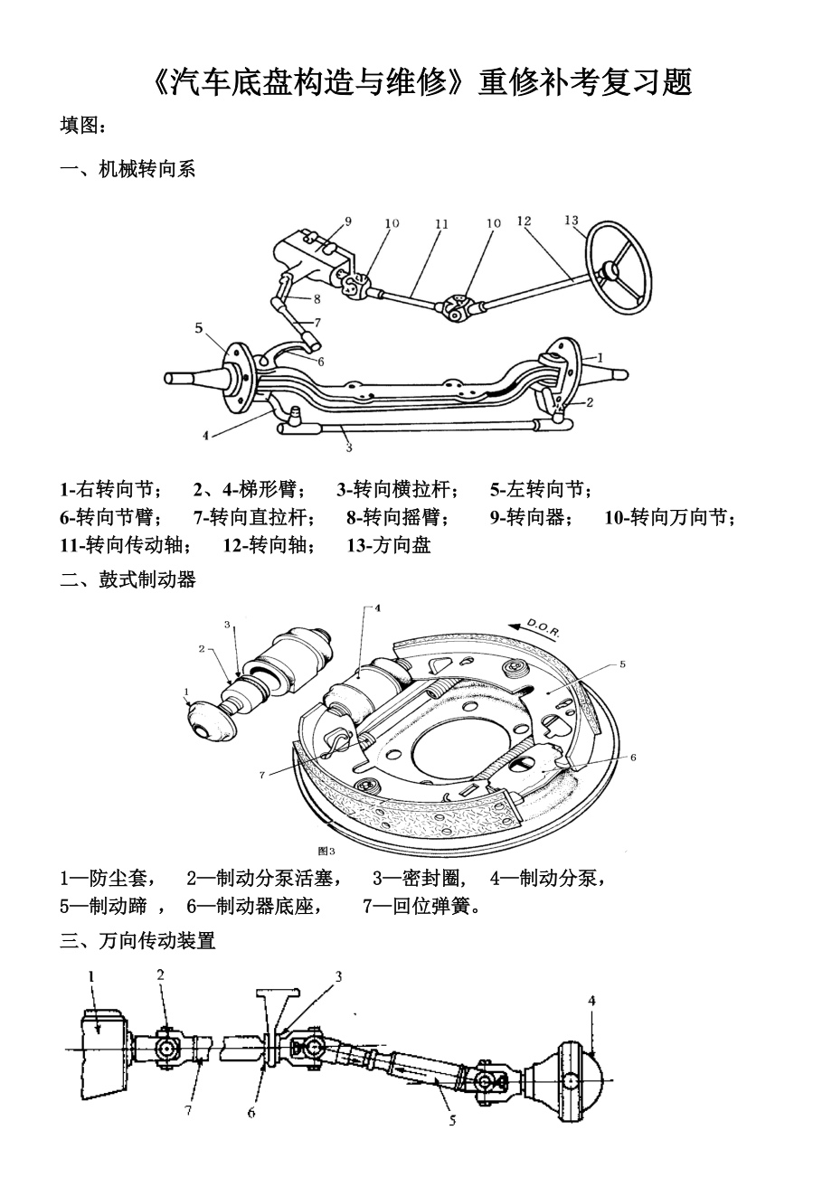 汽车底盘练习题2.docx_第1页