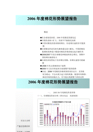 棉花形势展望报告.docx