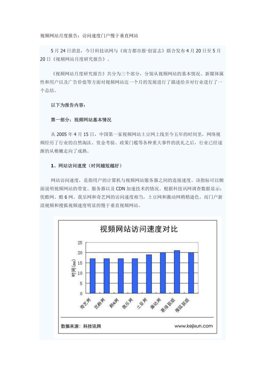 视频网站月度报告.docx_第1页