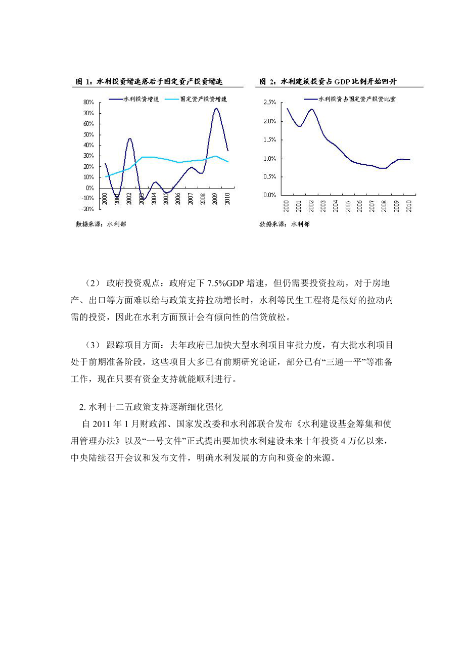 水利水电行业市场分析XXXX.docx_第2页