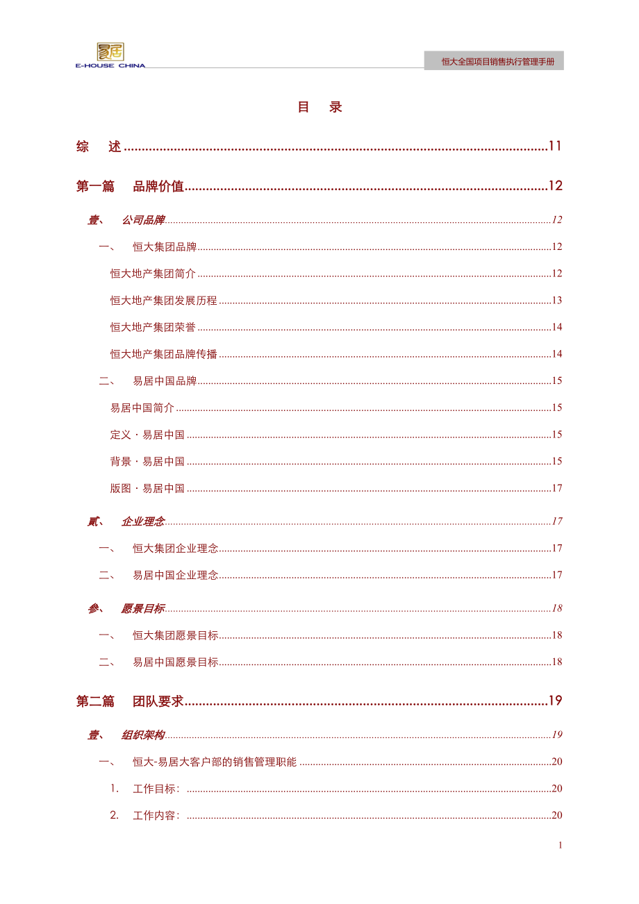 易居某地产全国项目销售执行管理手册.docx_第1页