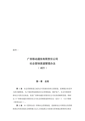 广西移动社会营销渠道管理制度.docx