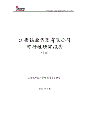 某钨业集团有限公司可行性研究报告.docx