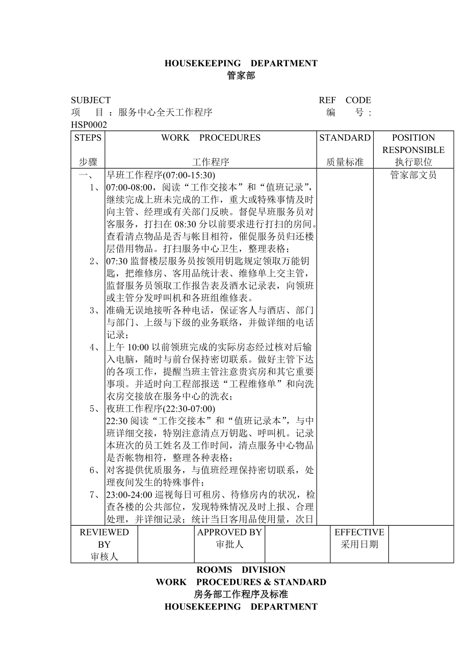 星级酒店客房管理制度及工作流程.docx_第3页