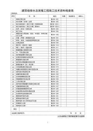 管理规程表格(给排水70).docx