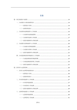 行政管理流程设计及工作标准.docx