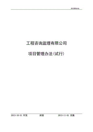 电网建设工程咨询监理项目管理办法.docx