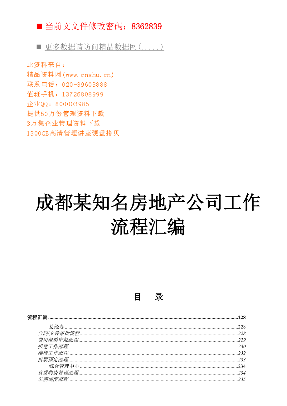 知名房地产公司工作流程.docx_第1页