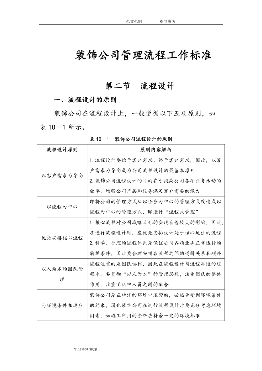 装修公司管理流程表(DOC64页).doc_第1页