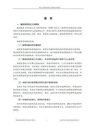 融资租赁行业风险分析报告.docx