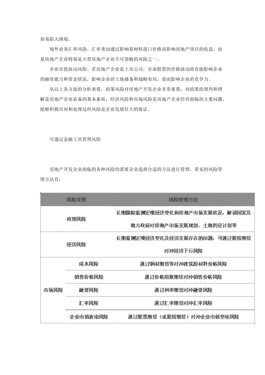 房地产企业风险分析及套期保值需求.docx_第3页