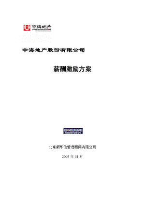 某某地产股份公司的薪酬激励方案.doc