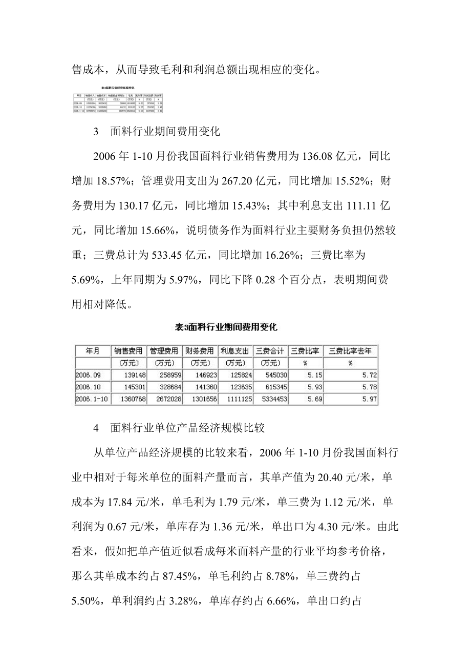 面料行业某年度1-10月份经济运行分析.docx_第2页