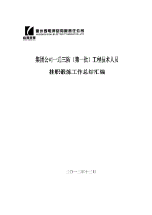 集团公司第一批工程技术人员挂职锻炼工作总结汇编.docx