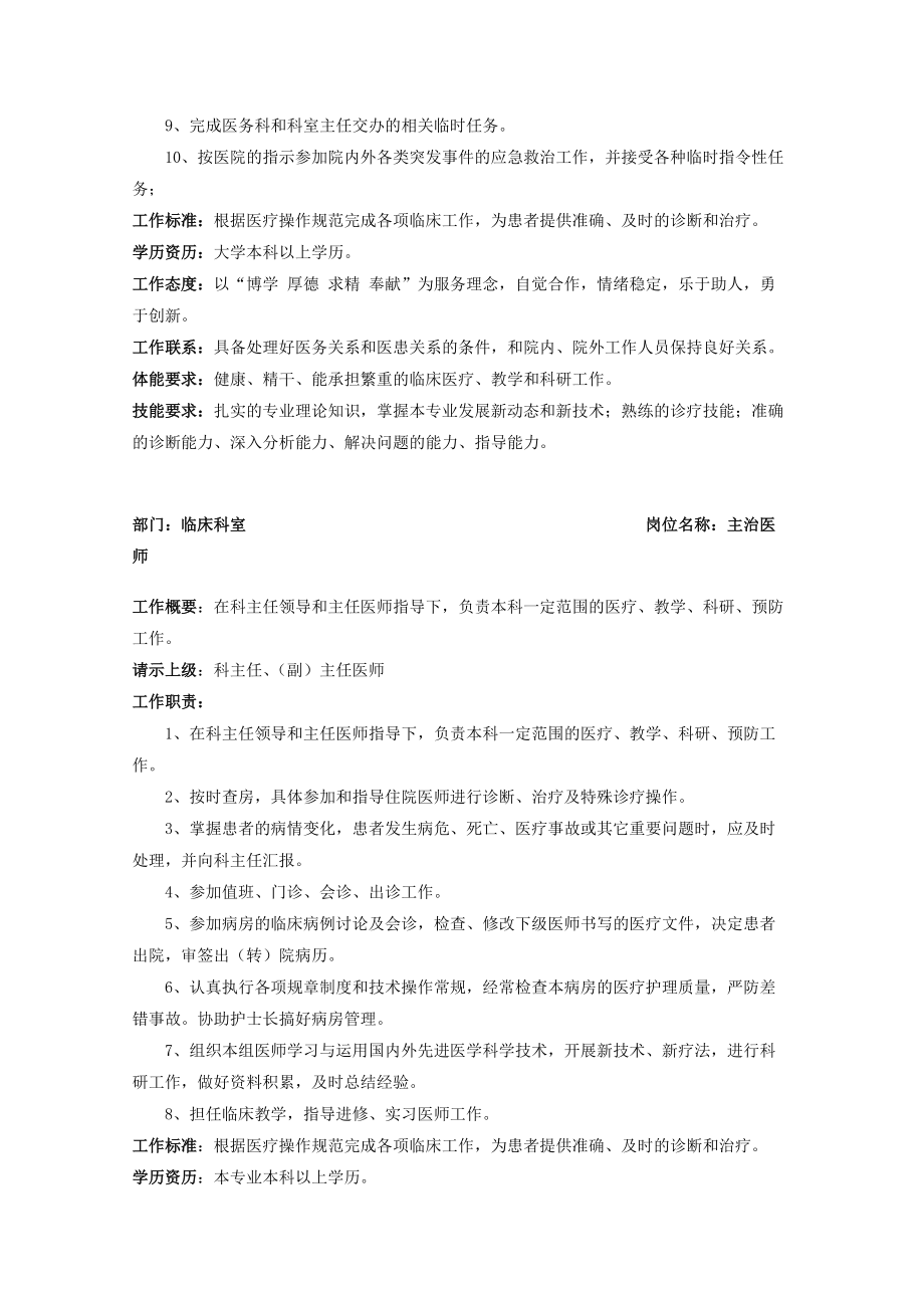 医疗部分岗位职责(DOC117页).doc_第3页