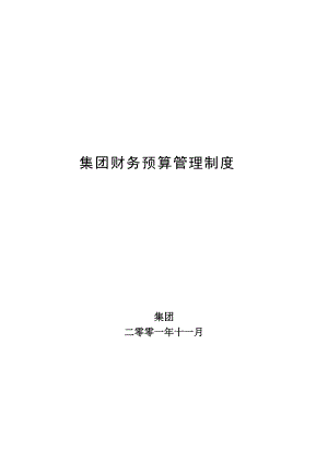 集团财务预算管理制度.docx