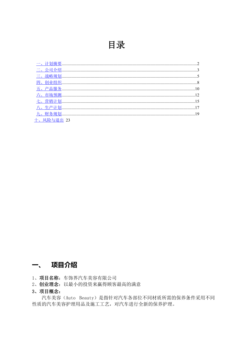 汽车美容、租赁、维修行业创业策划书.docx_第2页