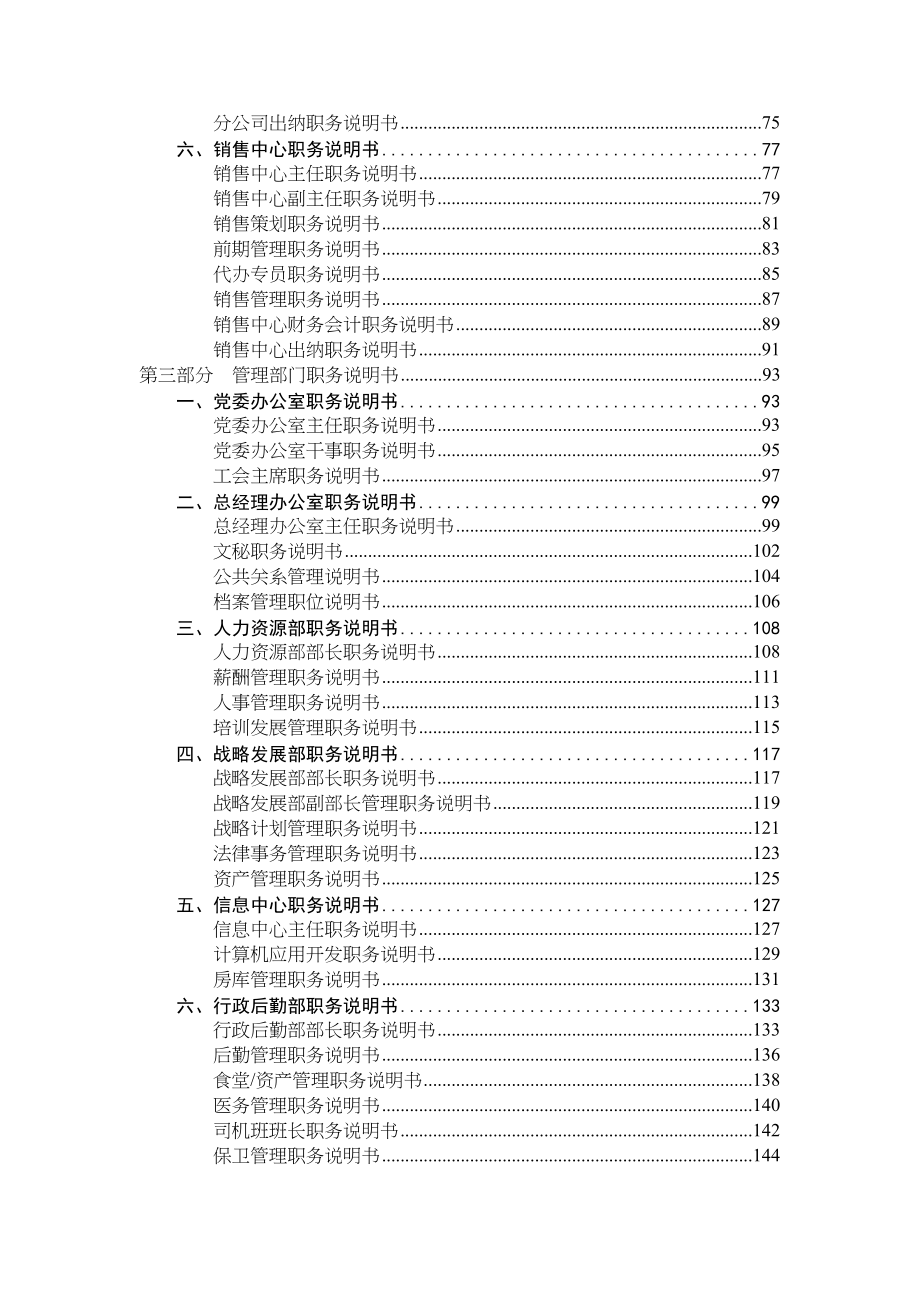 房地产开发有限公司员工职务说明书.docx_第3页