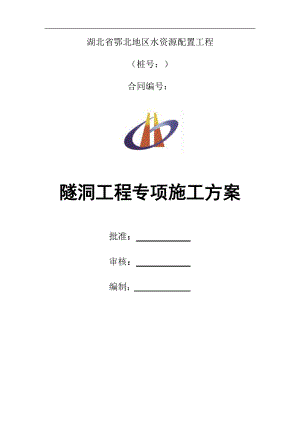 水工隧洞工程专项施工方案培训资料.docx