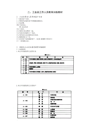 工业品工作人员教育训练课件.doc