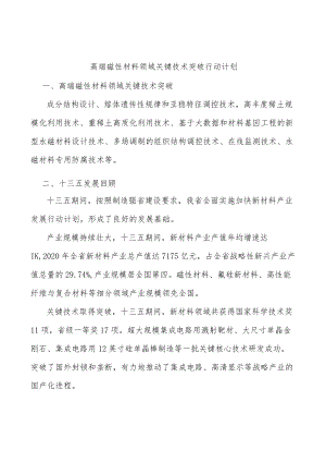 高端磁性材料领域关键技术突破行动计划.docx