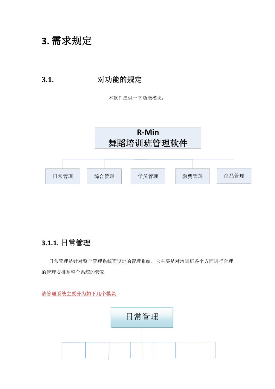 R—Min舞蹈培训班管理软件需求文档.doc_第3页