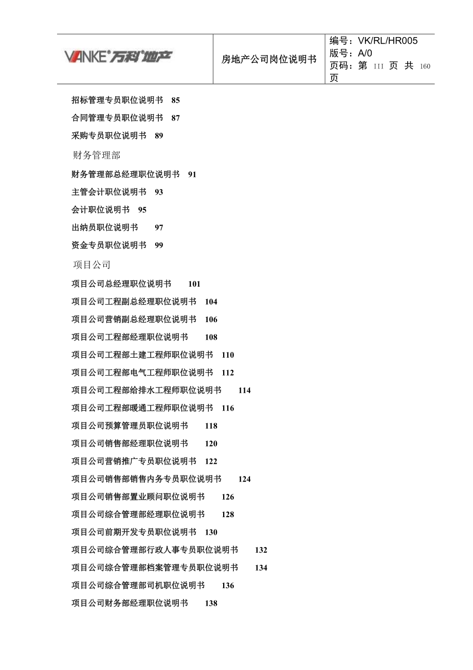 某地产集团房地产公司岗位说明书（DOC152页）.docx_第3页